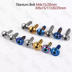 Tgou Titanium M4/M5x15 17 20 25mm Self Tapping Torx Head Screw for Motorcycle - Picture 1 of 40