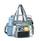 Unisex Clear Bag Large Capacity Shoulder Bag Front Pocket Handbag