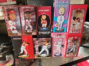 9pc lot Cincinnati Reds bobbleheads Dunn,Lopez,Kearns,Casey,Bruce,Harang NIB - Picture 1 of 3