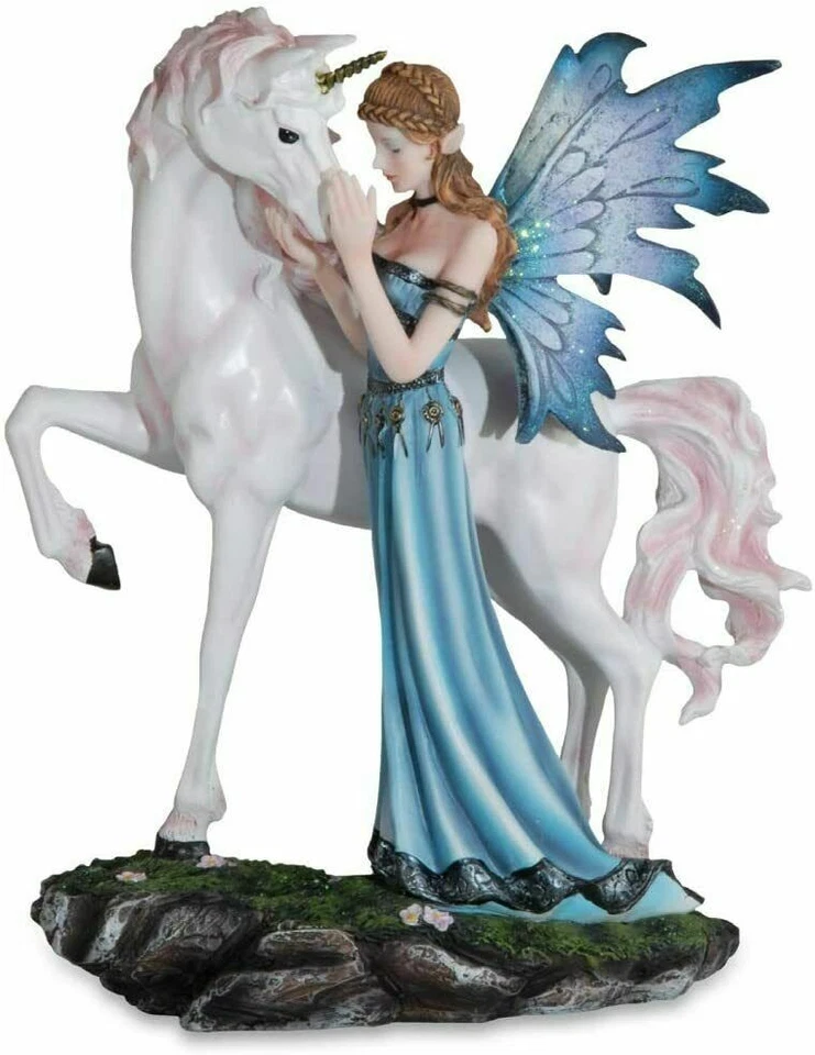  Les Alpes Orig. Fata BODETTE con Unicorno, Fairy Land, h 23,5   art 042 443 - Immagine 1 di 1