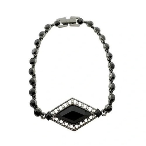 Bracciale Givenchy linea Jet Stone tono ematite. Vendita al dettaglio $78
