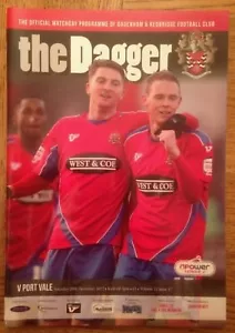 Dagenham & Redbridge v Port Vale - League 2 Programme - 29th December 2012 -Mint - Picture 1 of 1