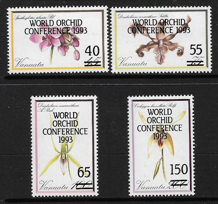 1993 VANUATU World Orchid Conference Set MNH (SG 614-617) - image 1 of 1