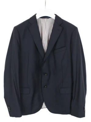 GANT Tailored Fit Blazer Men's (EU) 56 Pure Wool Blue Double Vent Formal - Image 1 of 4
