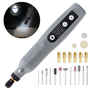 24Pcs 5-Speed USB Cordless Electric Grinder Rotary Tool Drill Kit Accessories  - Picture 1 of 11