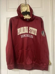 Felpa con cappuccio Florida State Seminoles ricamata Colosseo uomo XXL marrone e oro - Foto 1 di 6