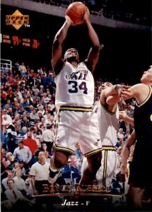 1995-96 Upper Deck Bryon Russell . Utah Jazz #15