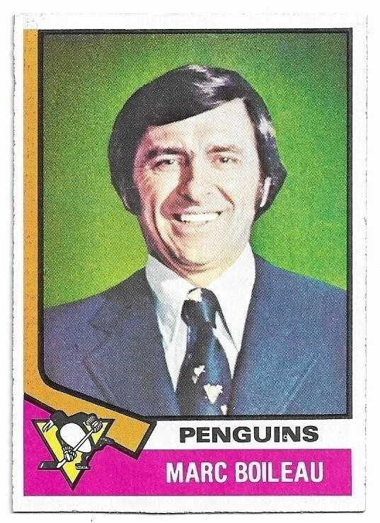 MARC BOILEAU 1974-75 Topps Hockey card #49 Pittsburgh Penguins NR MT - Image 1 of 1