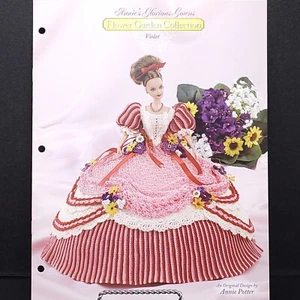 Annies Glorious Gowns Violet Crochet Pattern Flower Garden Collection - Picture 1 of 2