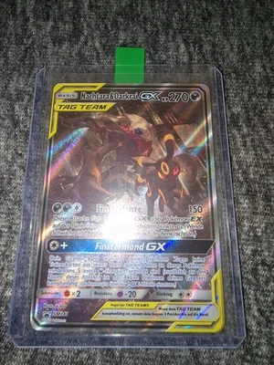 Pokémon Karte Nachtara Darkrai GX SM241 Sonne Mond Promo NM-EX - Bild 1 von 4
