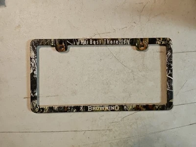 Soporte de marco de matrícula de camuflaje Browning envolvente Foto 1 de 3