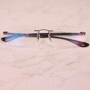 Ray Ban Eyeglasses, Frames Only, RB 8724 1128, 56-17-145mm, Rimless, Italy - Picture 1 of 8