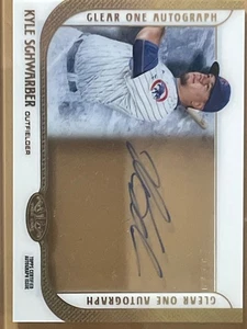 Kyle Schwarber 2016 Topps Tier 1 Clear One RC On Card Auto /25 Rookie Autograph - Picture 1 of 1
