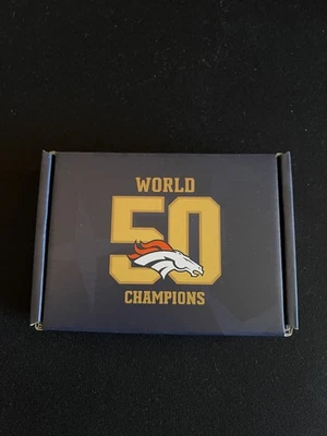 Denver Broncos NFL Super Bowl 50 Aniversario Cadena Nueva en Caja SGA 19/10/25 #2 Foto 1 de 4
