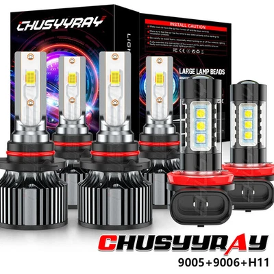 Para Mitsubishi Lance2008-2017 COMBO 9005+9006 LED Faro H11 Bombillas Antiniebla Foto 1 de 4