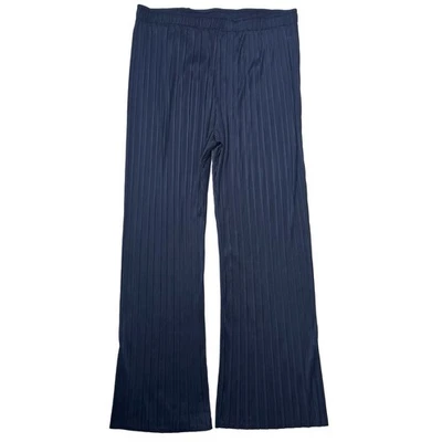 Nanette Lepore Pleated Straight Leg Pants Navy Blue Sz XL - Image 1 of 4