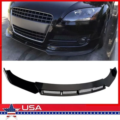 Kit de alerón divisor alerón labial parachoques delantero brillante para Audi TT TTS Quattro Foto 1 de 4