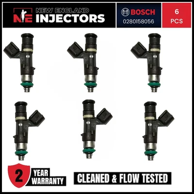 Juego de 6 inyectores de combustible OEM Bosch 0280158056 para Ford Explorer 2005 reconstruido Foto 1 de 4