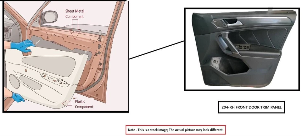 BLK RIGHT FRONT DOOR TRIM PANEL 2015 HYUNDAI VELOSTER Foto 1 de 4