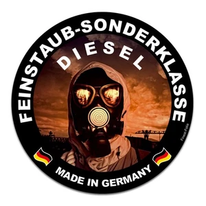 Feinstaubplakette Sonderplakette DIESEL Umweltplakette Aufkleber Euro 4 6 R029 - Picture 1 of 6