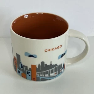 Starbucks You Are Here Collection Series 2013 CHICAGO 14 oz Coffee Mug Cup YAH - Picture 1 of 9