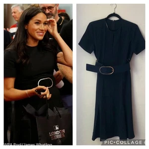 Abito Stella McCartney Navy 40 UK 10 USA 6 Aso Meghan Markle esaurito prezzo consigliato $ 1195 - Foto 1 di 12