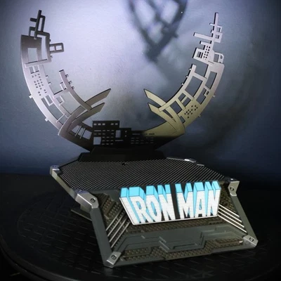 Hot Toys 🔥 Accesorio de pórtico Iron Man de cómic | Base Marvel Sideshow 1/6 Foto 1 de 4