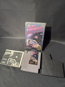 Star Voyager (Nintendo NES, 1987) 5-SCREW Complete CIB Black & White Manual 