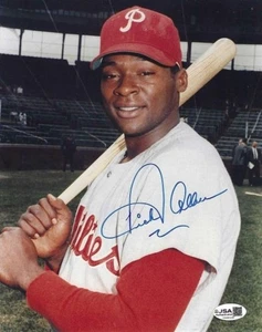 Signed  8x10 Dick Allen Philadelphia Phillies Autographed photo -  JSA COA - Picture 1 of 1