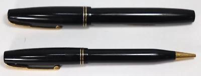 Antigua pluma estilográfica de tinta Watermans con plumín de oro de 14 k y lápiz hecha en Canadá E9 Foto 1 de 4