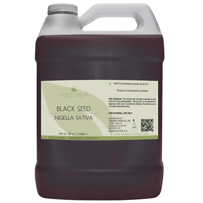 Egyptian black seed oil gallon premium nigella sativa oil cold press cumin seed - Image 1 of 4