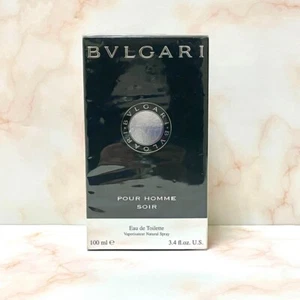 Bvlgari pour homme soir eau de toilette 100ml 3.4 oz AUTHENTIC Spray fragrance - Picture 1 of 5