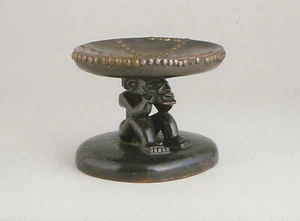 Postcard Zaire/Angola Chokwe Peoples "Stool" Natl Museum of African Art DC MINT - Picture 1 of 1