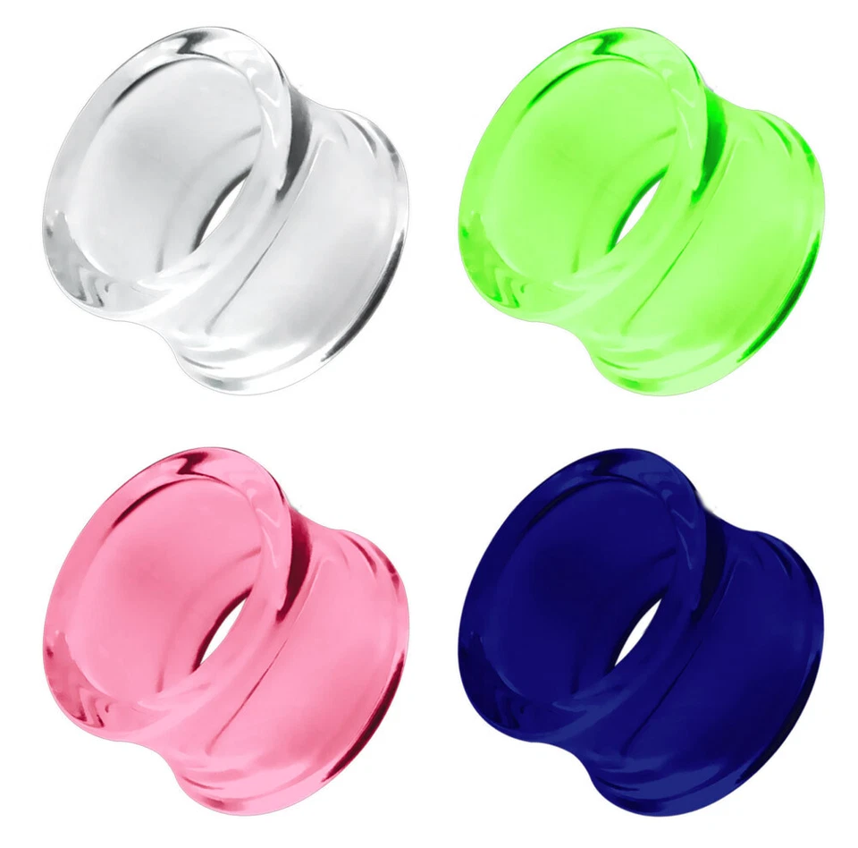 Orecchio Piercing Gioiello Flesh Tunnel Eyelet Nascondere Servo Plug Acrilico IN - Immagine 1 di 2