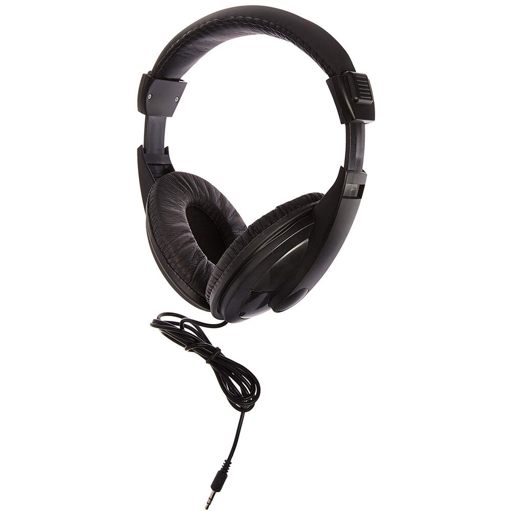 Vibe Sound DJ Style Stereo Over Ear Headphones All Devices with 3.5mm Black