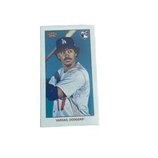 2023 Topps 206 - RARE DODGERS MIGUEL VARGAS RC  - #/5 INTERLEAGUE LOGO CARD BACK