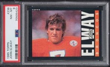 1985 Topps FB Card #238 John Elway Denver Broncos HOF PSA 8 NM-MT
