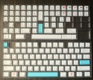 Japanische Sub-Legenden weißes Sushi-Thema maßgeschneiderte Tastenkappe Set für Mechanica Keyboard - Bild 1 von 12
