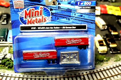 2@ trailers OLD GERMAN BEER 32FT AEROVAN TRAILERS  N SCALE RTR RED  1/160 built - Image 1 of 4