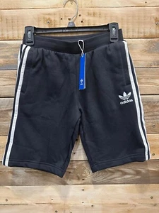 Adidas Originals Boy's Fleece Shorts (Black/White) (EJ3250) SH(S39T) - Picture 1 of 3