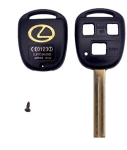 New Remote Key Keyless Replacement Case 3 Button Long Blade Shell For Lexus - Picture 1 of 7