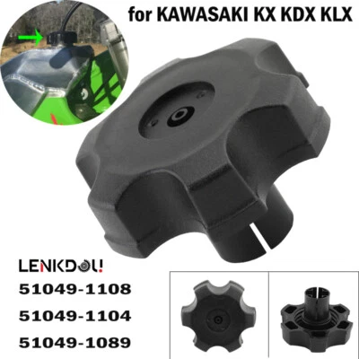 Fuel Gas Cap For Kawasaki KX 120 100 KLX650 KDX 200 220 KX80 KX125 KDX200 KDX220 - Image 1 of 4