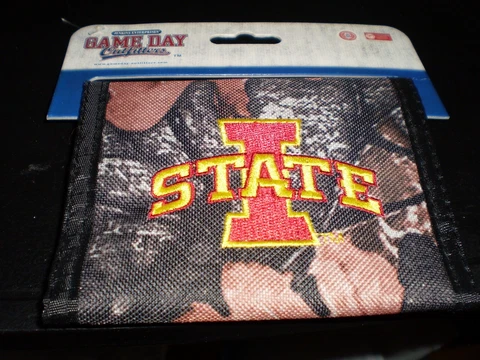 NCAA Iowa State Cyclones Camo  Nylon Wallet   Free Shipping Cover