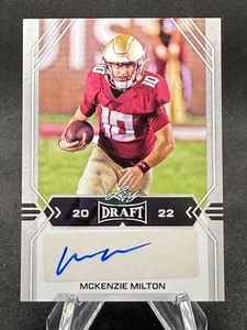 2022 Leaf Draft McKenzie Milton Auto #BA-MM2 Florida State Seminoles - Picture 1 of 10