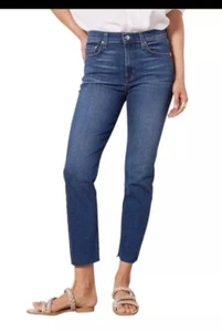 Neu mit Etikett Edwin Bree kurze schmale gerade Jeans Größe 24 Ritualblau Jeans Damen - Bild 1 von 5