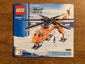 Lotto 2 LEGO 60034 Manuale Istruzioni Libri Solo Elicottero Cane Side Team - Foto 1 di 4