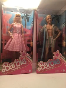 Barbie Doll Margot Robbie, Ken Ryan Goslin Pastel Beach - Picture 1 of 5