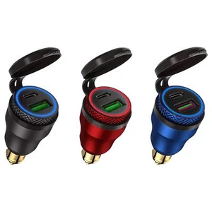 für BMW Ducati Motorrad QC3.0 USB Ladegerät für Hella / DIN Stecker Fast- - Zdjęcie 1 z 14