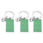 Soccer Field Keychains 3Pcs Sports Bag Charm Pendant
