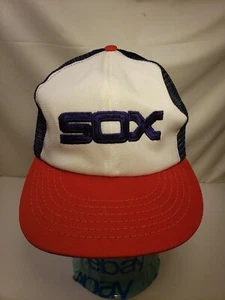 USA MLB White SOX 80's Trucker Hat - Picture 1 of 7